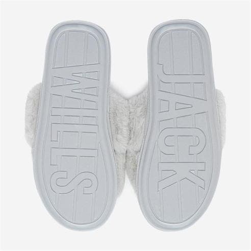 Jack Wills - Faux Fur Cross Over Slippers