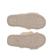 Cream - Jack Wills - Borg Cross Strap Slippers