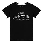 Black - Jack Wills - JW Script Tee Ch99