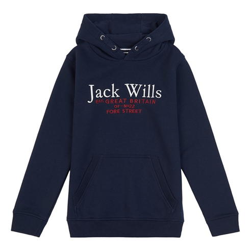 Jack Wills - Kids Batsford Logo Script Hoodie