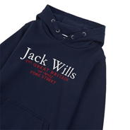 Navy - Jack Wills - Kids Batsford Logo Script Hoodie