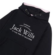 Black/Soft Pink - Jack Wills - Kids Girls Logo Script Hoodie