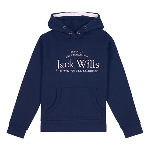 Jack Wills - Kids Girls Logo Script Hoodie