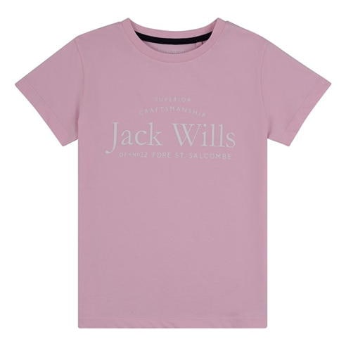 Jack Wills - Kids Girls Forstal Logo Script T-Shirt