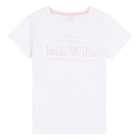 Jack Wills - Kids Girls Forstal Logo Script T-Shirt