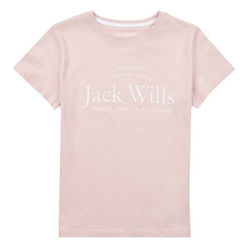 Jack Wills - Kids Girls Forstal Logo Script T-Shirt