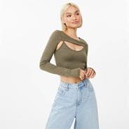 Ivy Green - Jack Wills - Tech Cut Out Top