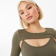 Ivy Green - Jack Wills - Tech Cut Out Top