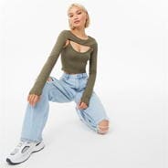 Ivy Green - Jack Wills - Tech Cut Out Top