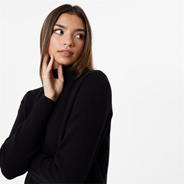 Black - Jack Wills - Mock Neck Jumper