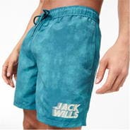 Teal - Jack Wills - Uneven Dye Swim Shorts