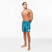 Teal - Jack Wills - Uneven Dye Swim Shorts