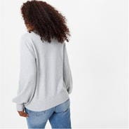 Grey Marl - Jack Wills - Knitted Full Sleeve Crew Jumper