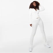 White - Jack Wills - Ribbed Split Hem Trousers