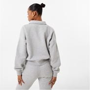 Grey Marl - Jack Wills - Open Collar Graphic Sweatshirt