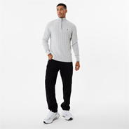 Grey Marl - Jack Wills - Cable Zip Jumper