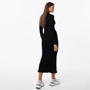 Black - Jack Wills - Rib Maxi Dress