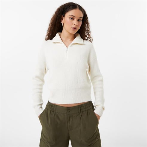 Jack Wills - Open Funnel Neck Cropped Jumper