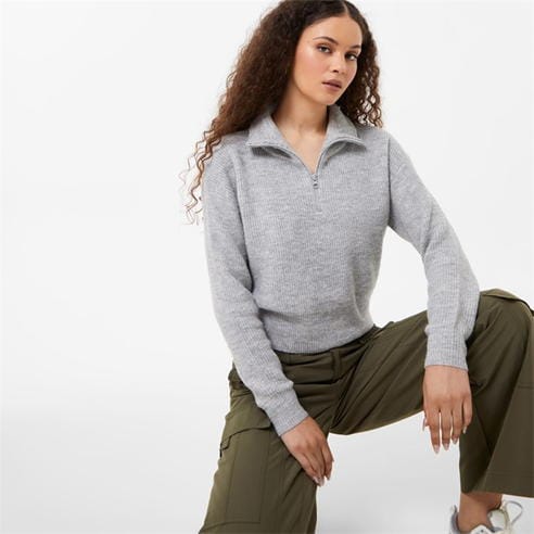 Jack Wills - Open Funnel Neck Cropped Jumper