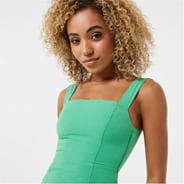 Green - Jack Wills - Linen Bodycon Mini Dress