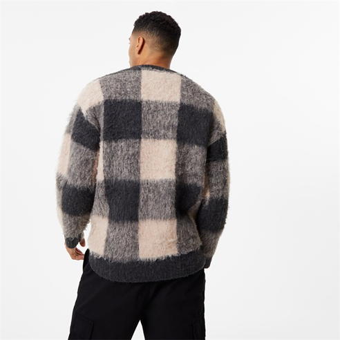 Jack Wills - Brushed Check Crew Sweater