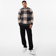 Sand Check - Jack Wills - Brushed Check Crew Sweater