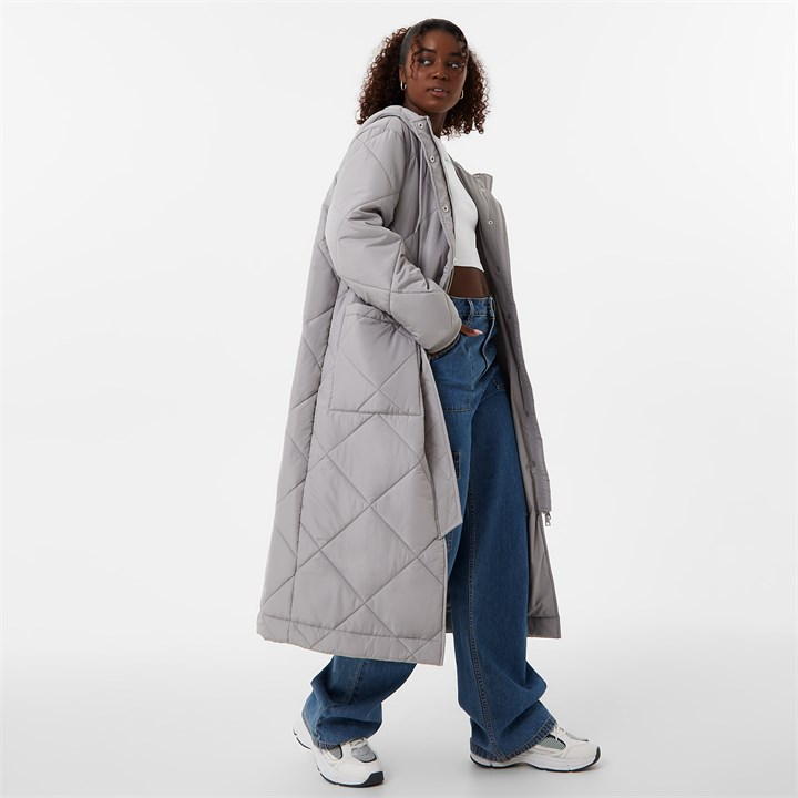 Longline Quilted Coat