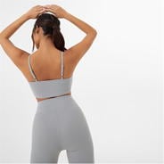 Light Grey - Jack Wills - Active Scoop Neck Sports Bra