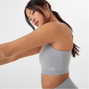 Light Grey - Jack Wills - Active Scoop Neck Sports Bra