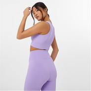 Lilac - Jack Wills - Active Seamless Ribbed Sports Bra