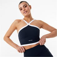 Navy - Jack Wills - Adjustable Cross Front Sports Bra