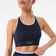 Navy - Jack Wills - Seamless Racer Sports Bra