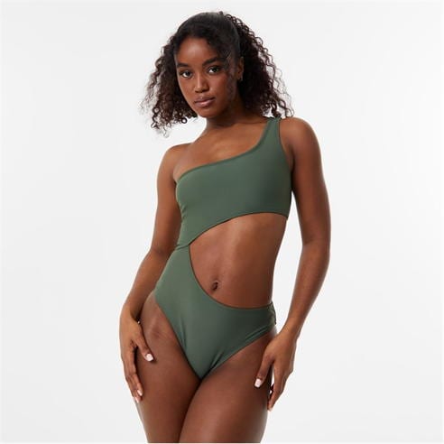 Jack Wills - One Shoulder Cut Out Swimsuit