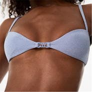 Soft Blue - Jack Wills - Glitter Clasp Front Bikini Top