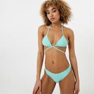 Aqua Green - Jack Wills - High Waist Tanga Bikini Bottom