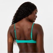 Green - Jack Wills - Knot Front Bikini Top