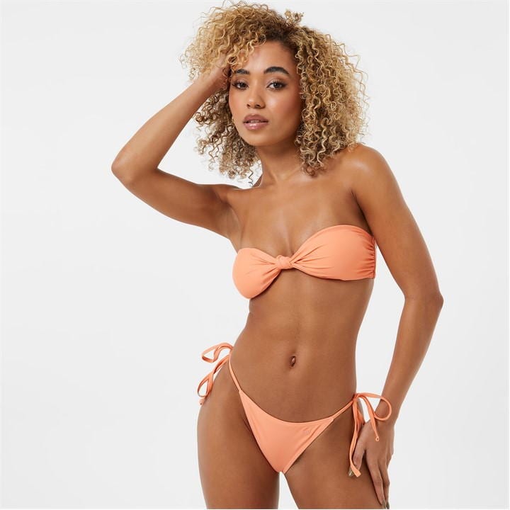 Knot Detail Bandeau Bikini Top