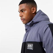 Metal Grey - Jack Wills - Cut & Sew Ski Jacket Men