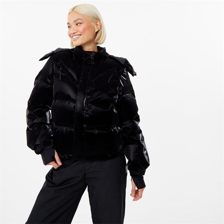 Cropped Ski Puffer Jacket