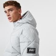 Light Grey - Jack Wills - Diamond Puffer Jacket