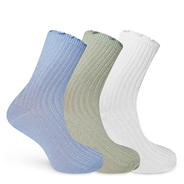 White/Green - Jack Wills - Frill Socks 3 pack