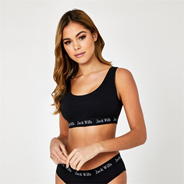 Black - Jack Wills - Carter Scoop Back Bralette