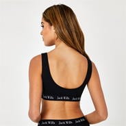 Black - Jack Wills - Carter Scoop Back Bralette