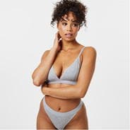 Grey Marl - Jack Wills - Soft Triangle Bralette