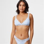 Blue - Jack Wills - Lace Triangle Bralette