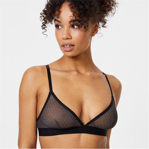 Jack Wills - Printed Mesh Triangle Bralette