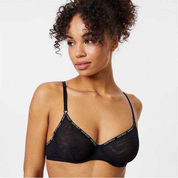 Mesh Underwire Bra