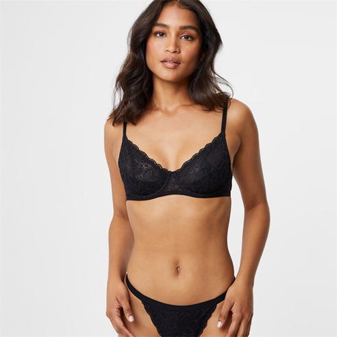 Jack Wills - Embroidered Lace Underwire Bra