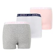 Pink/White/Grey - Jack Wills - 3Pk Bright Boxer Jn99