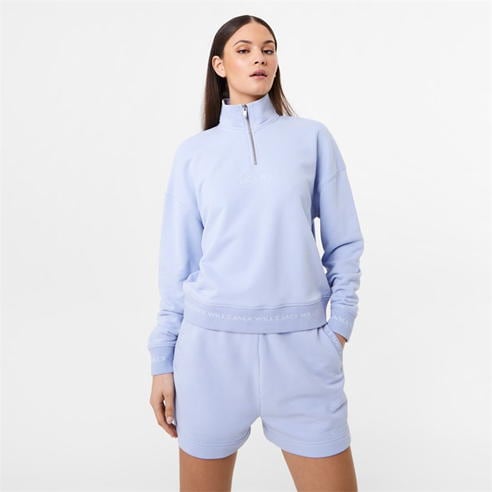 Jack Wills - Jacquard Funnel Half Zip Top